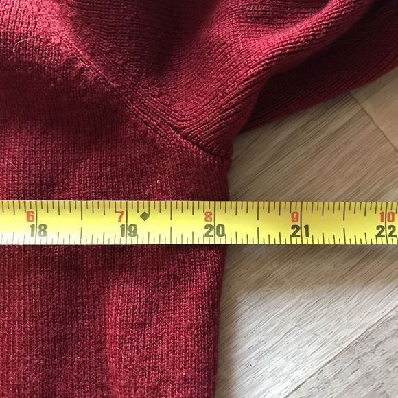 Women’s Pendleton Red Basic Capsule Career 100% Merino Wool Cardigan Large - Picture 4 of 5
